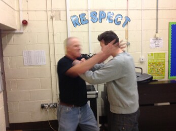 Close-range combatives training