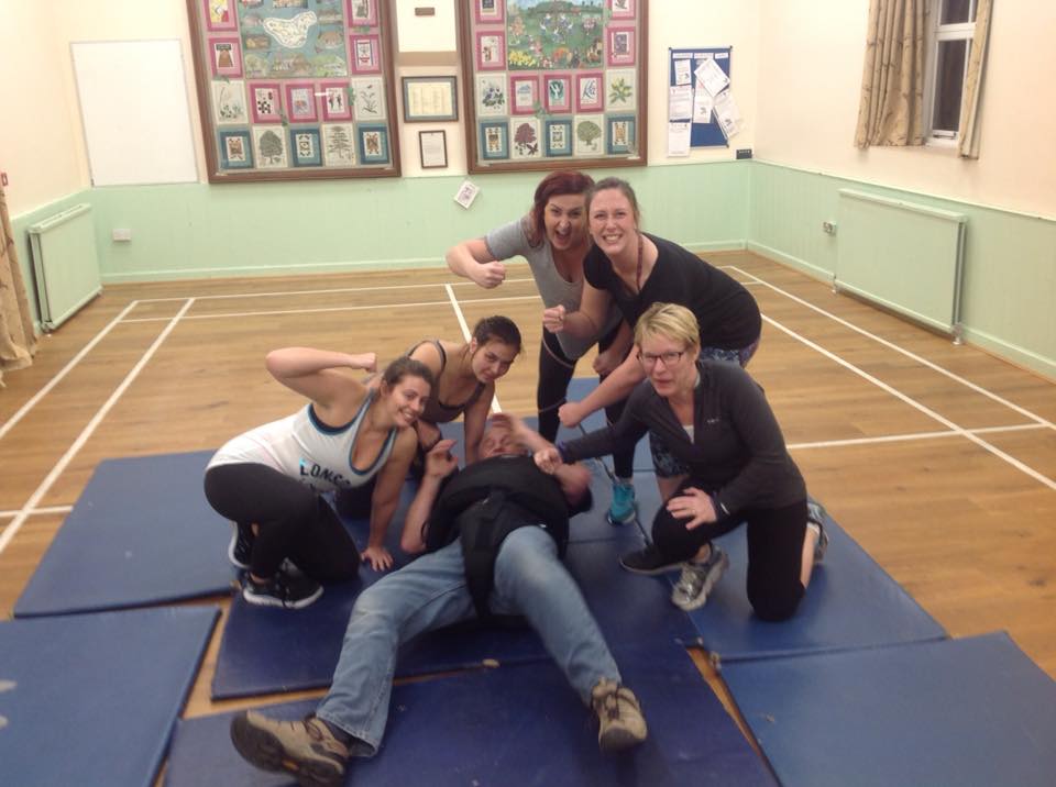 Women’s self-defence training group